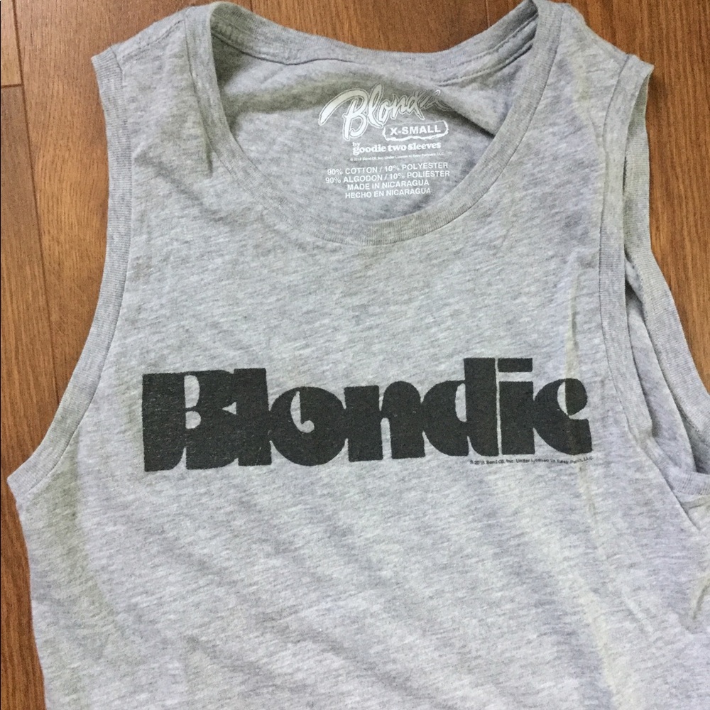 Gray BLONDIE XS Muscle Tank Top Tshirt